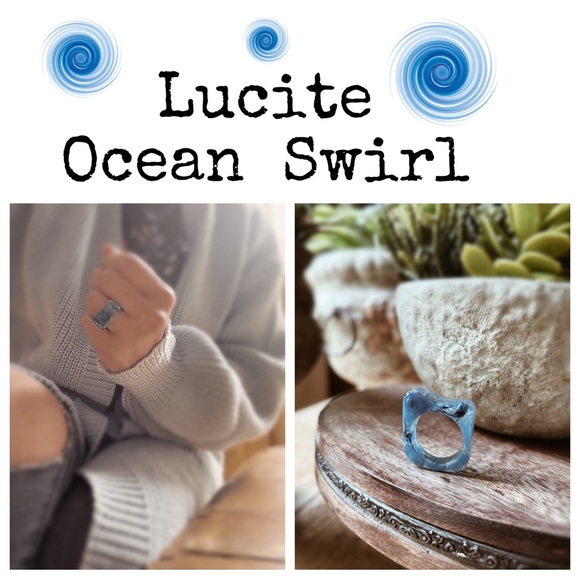 Ring Lucite Swirl - Picture 1 of 6